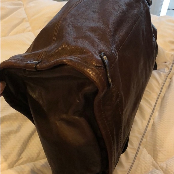 Chloe brown leather top handle tote briefcase bag - Picture 7 of 8